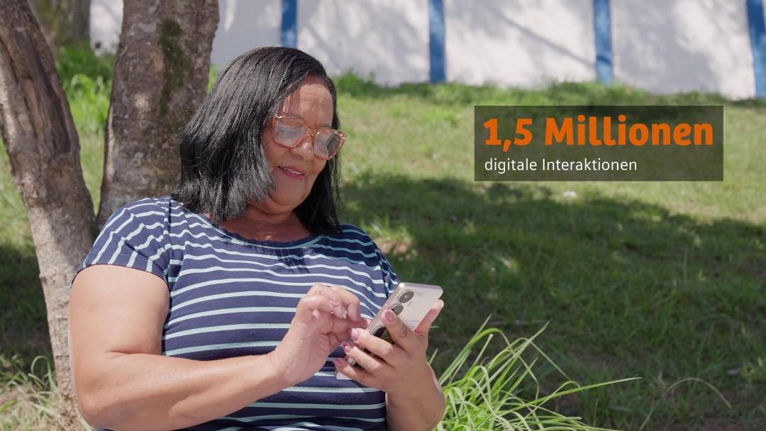 1,5 Millionen digitale Interaktionen mit Patient*innen.