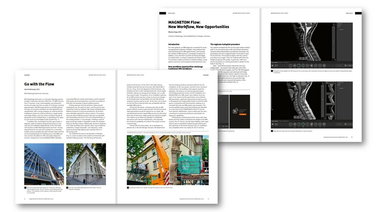 MAGNETOM Flash - MAGNETOM Flow. Platform articles