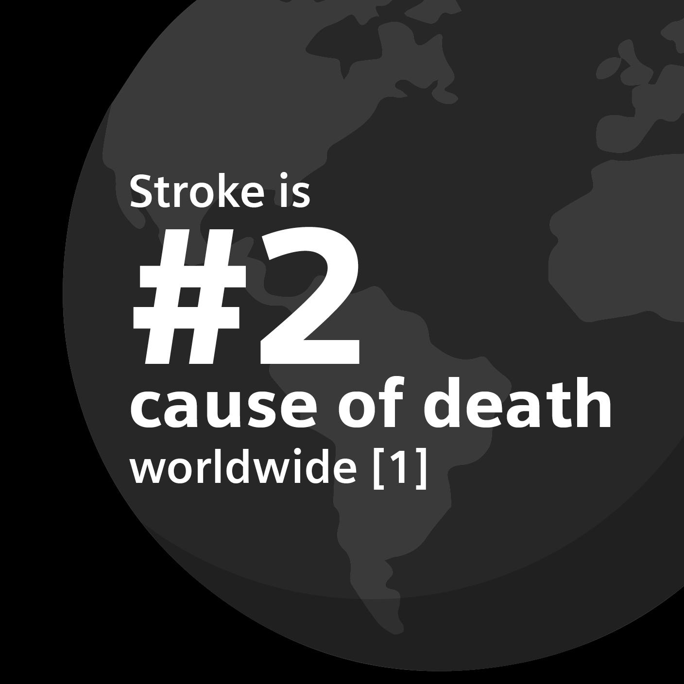 Stroke is #2 cause of death worldwide