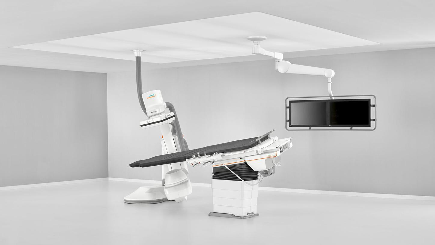 image of the ARTIS icono multi-tilt table for obese patients