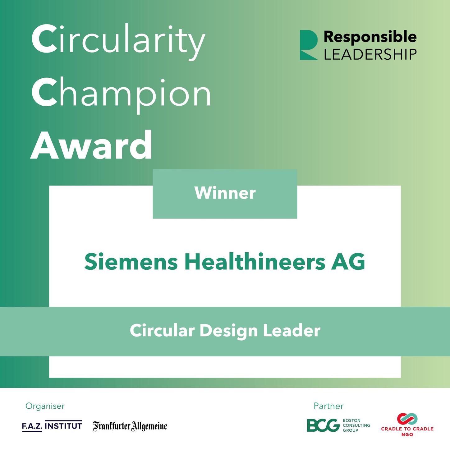 Siemens Healthineers Circularity Champion Award