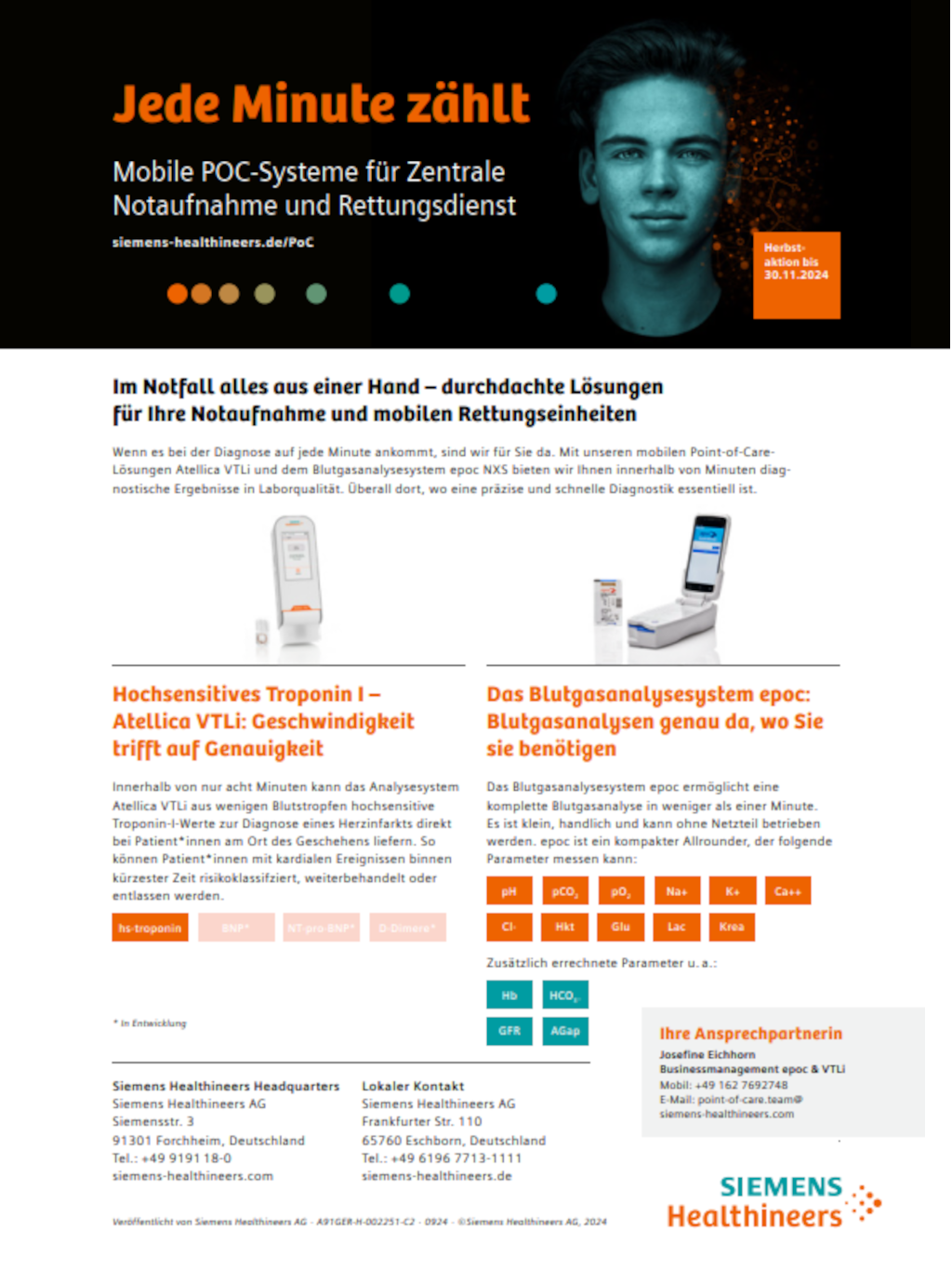 POC Systeme für zentrale Notaufnahme und Rettungsdienste