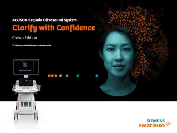 Image of the brochure for the ACUSON Sequoia Ultrasound system
