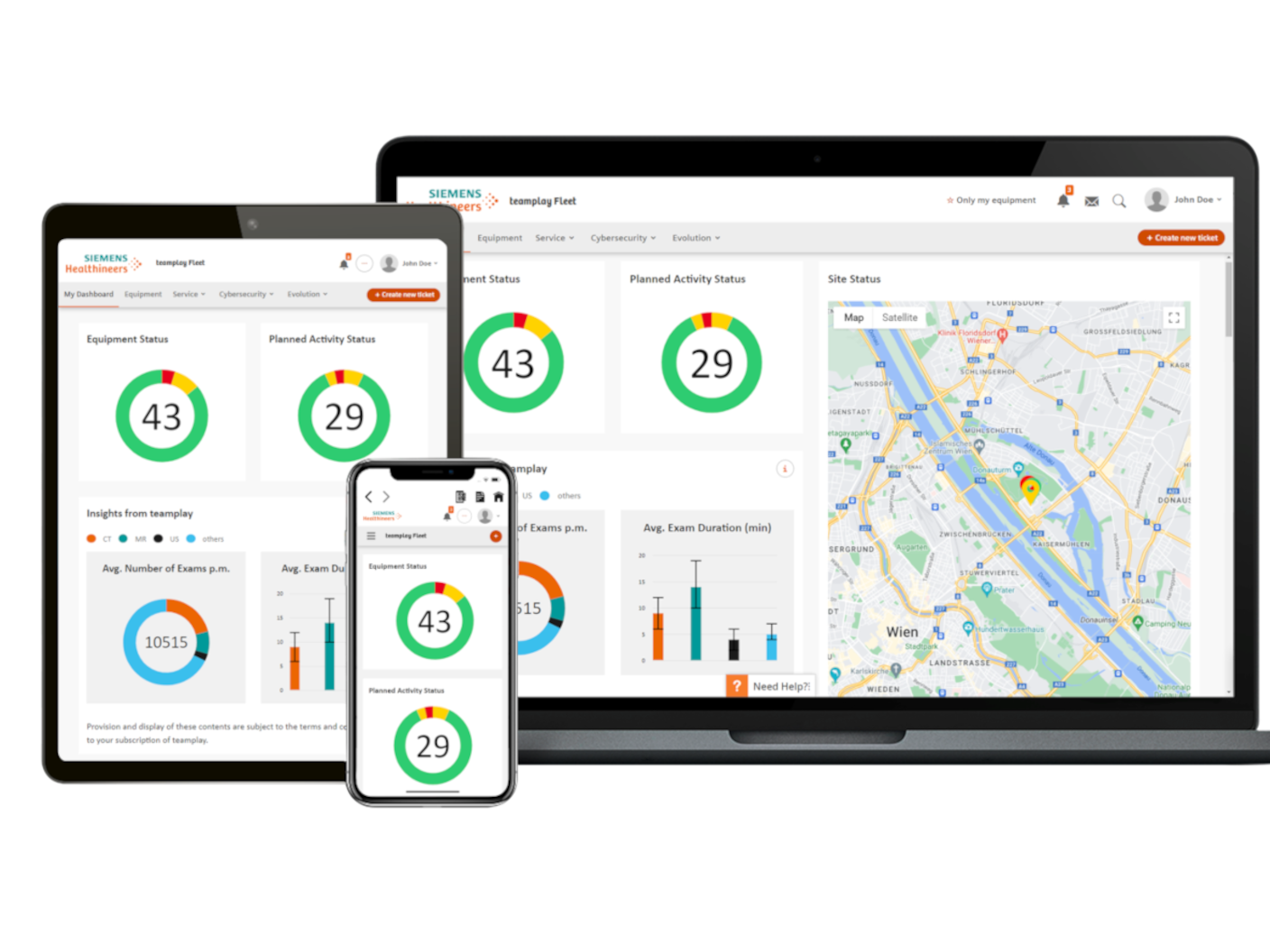 Manage Services, cybersecurity and evolution of your fleet via our 24/7 self-service portal Teamplay fleet.